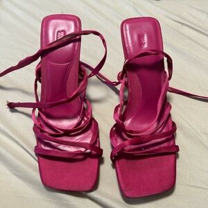 Zara pink sandals